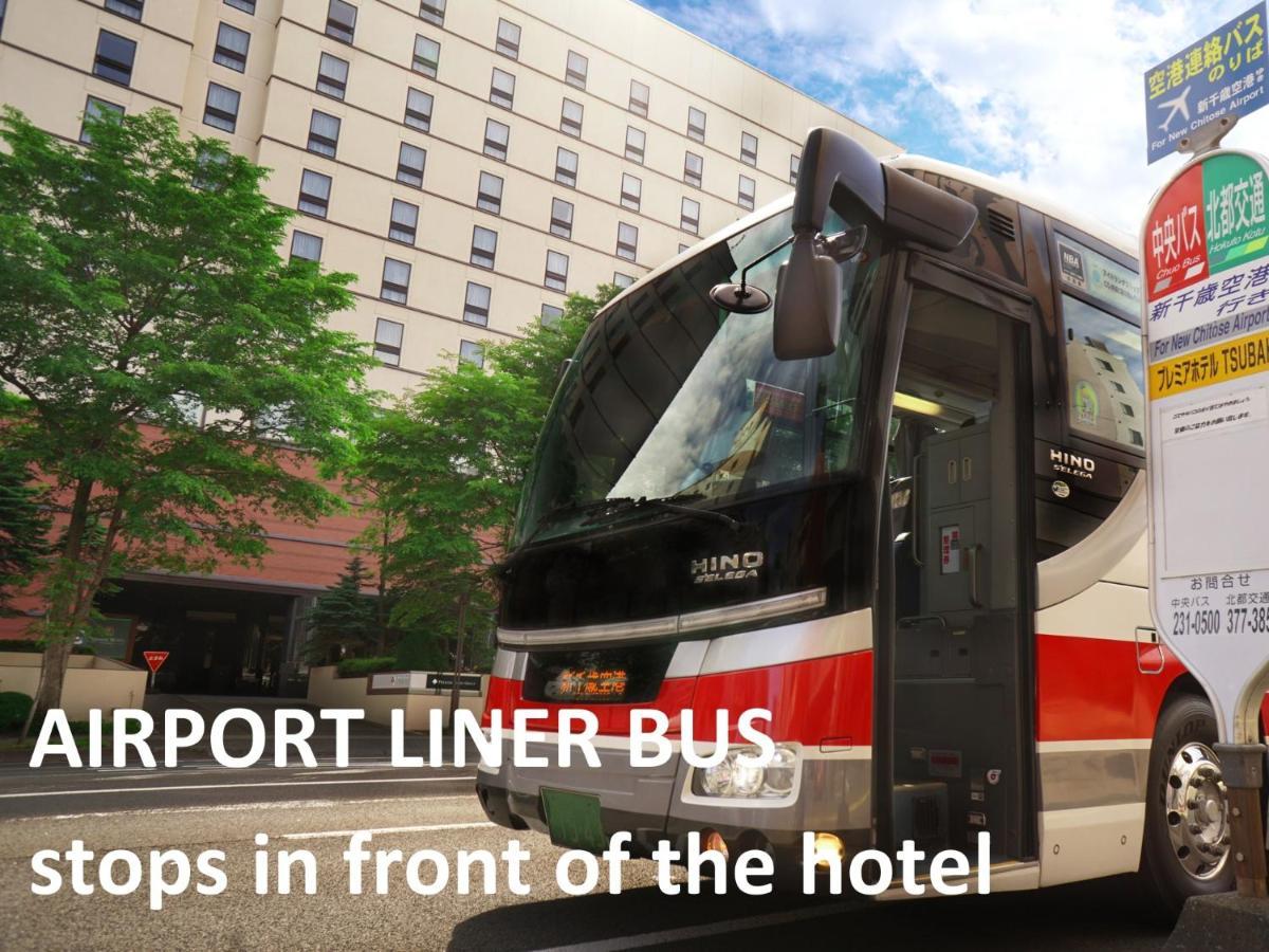 Premier Hotel -Tsubaki- Sapporo Exterior photo Port Liner Bus stops in front of the hotel